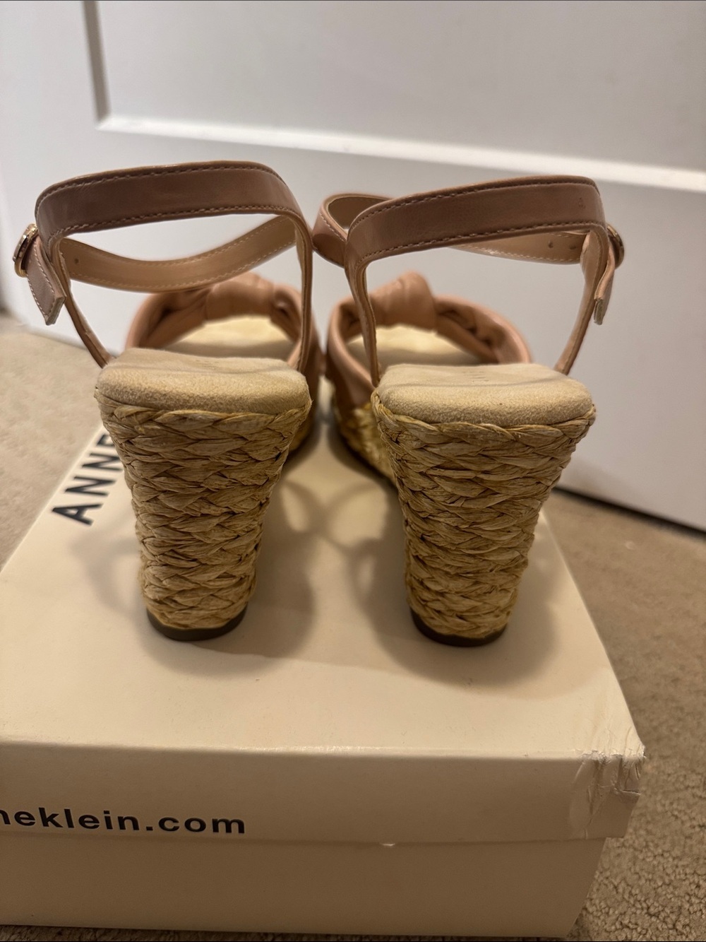 🆕 Anne Klein Wheatley Ankle Strap Espadrille Wedge. 9.5. New in box!🔥 - Picture 4 of 9